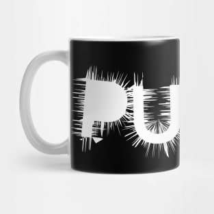 punk typography Mug